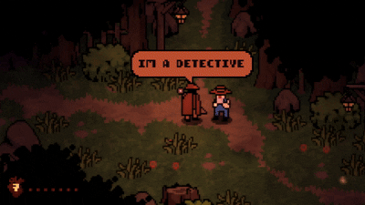 GIF of Detective with a Sword